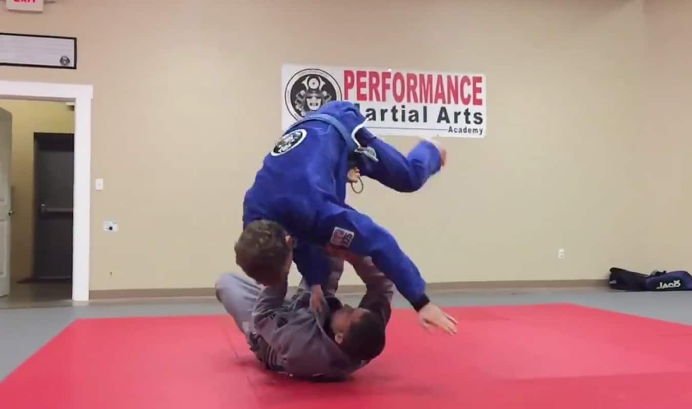 Judo mixed with BJJ combination