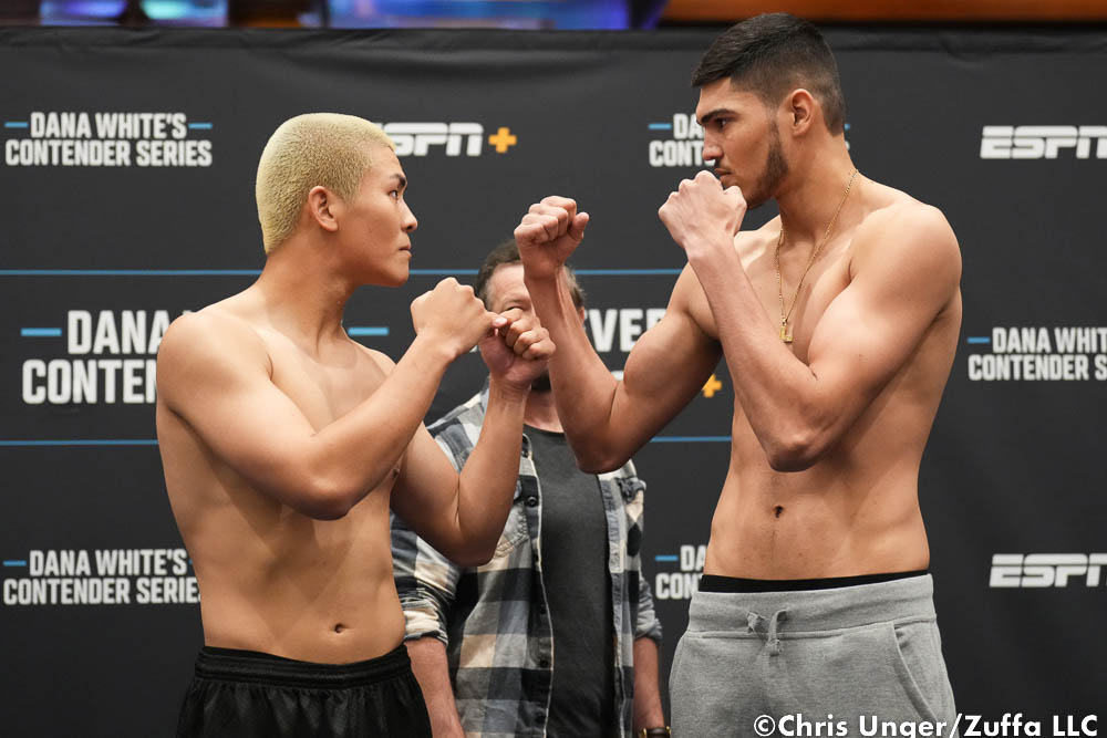 Photos: Dana White’s Contender Series 52 official weigh-ins, faceoffs