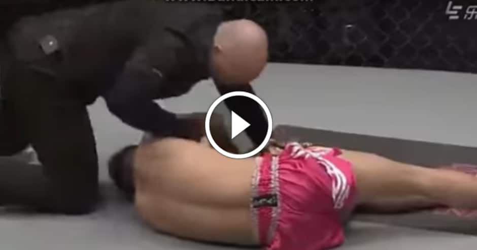 Brutal Guillotine defense + KO of the year candidate